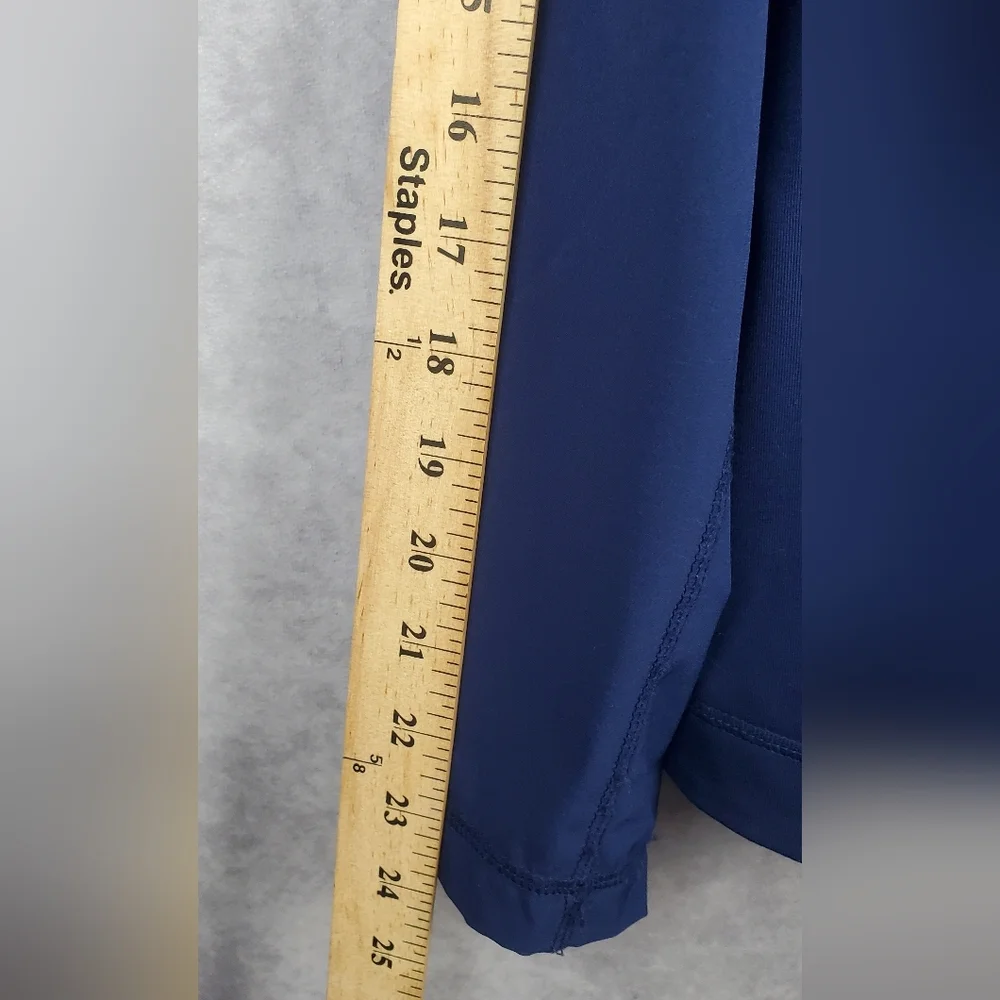 Chicos Zenergy Blue Active Jacket Zip Pockets Womens‎ Lightweight Sz 16/18